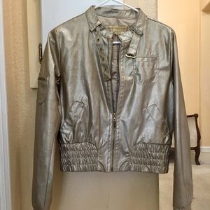 Gold Leather Jacket